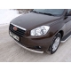 Защита передняя овальная 75-42 мм ТСС для Geely Emgrand X7 2013-2016