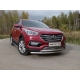 Накладка решётки радиатора 16 мм ТСС для Hyundai Santa Fe 2015-2018