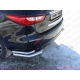 Защита задняя двойные уголки 76-42 мм ТСС для Infiniti JX35/QX60 2012-2016