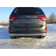 Защита заднего бампера уголки 60 мм ТСС для Kia Sorento 2012-2020
