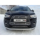 Накладка решётки радиатора верхняя 12 мм ТСС для Mitsubishi ASX 2013-2016