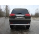 Защита заднего бампера овальная овальная 75х42 мм ТСС для Mitsubishi Pajero Sport 2013-2016