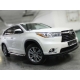 Пороги с листом d-43 для Toyota Highlander 2014-2016