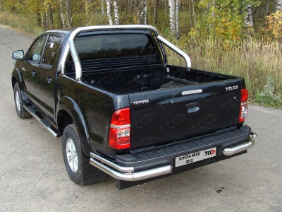 Защита кузова пикапа 76 мм ТСС для Toyota Hilux 2011-2015