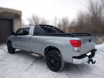 Защита кузова пикапа 76 мм для Crewmax чёрная для Toyota Tundra 2006-2013