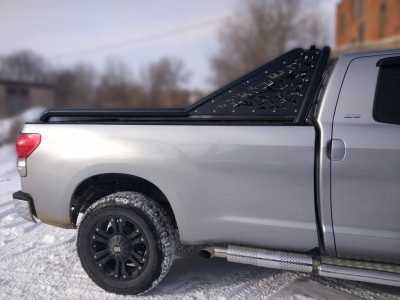 Защита кузова пикапа 76 мм для Doublecab long чёрная для Toyota Tundra 2006-2013