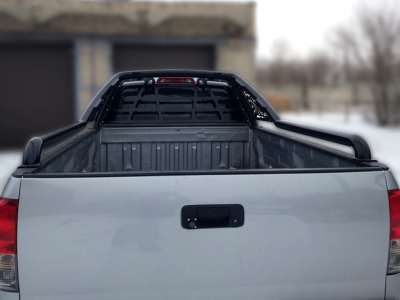 Защита кузова пикапа 76 мм для Crewmax чёрная для Toyota Tundra 2006-2013