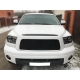 Решетка радиатора сталь 2 мм чёрная крашеная Технотек для Toyota Tundra 2006-2013