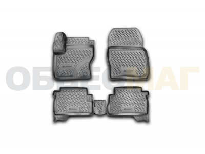 Коврики 3D в салон полиуретан 4 штуки Element для Ford Kuga 2013-2021