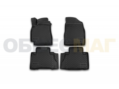 Коврики 3D в салон полиуретан 4 штуки Element для Geely Emgrand X7 2013-2018