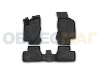 Коврики 3D в салон полиуретан 4 штуки Element для Lada Granta 2011-2021