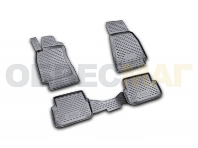 Коврики в салон полиуретан 4 штуки Element для Audi A6 2004-2011