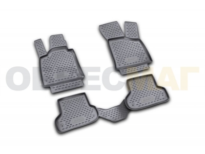 Коврики в салон полиуретан на хетчбек 3 двери 4 штуки Element для Audi A3 2007-2012