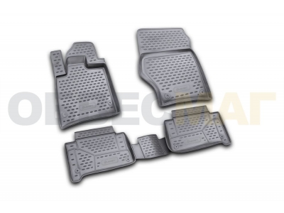 Коврики в салон полиуретан 4 штуки Element для Audi Q7 2006-2015