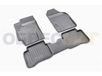 Коврики в салон полиуретан 4 штуки Element для Hyundai Verna 2006-2010