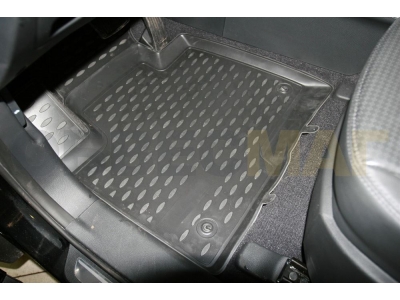 Коврики в салон полиуретан 4 штуки Element для Hyundai Santa Fe 2012-2018