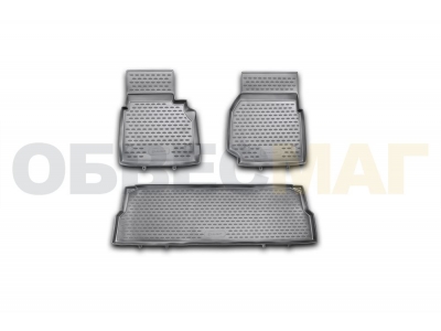 Коврики в салон полиуретан 3 штуки Element для Land Rover Defender 110 2007-2016