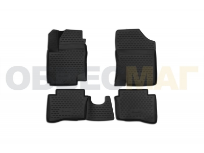 Коврики 3D в салон полиуретан 4 штуки Element для Hyundai i20 2008-2014