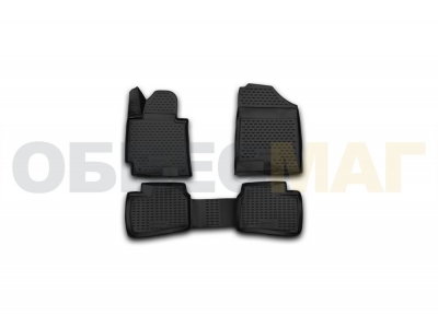Коврики 3D в салон полиуретан 4 штуки Element для Hyundai Elantra 2014-2015