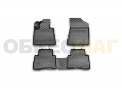 Коврики 3D в салон полиуретан 4 штуки Element для Kia Sorento 2012-2020
