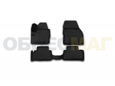 Коврики 3D в салон полиуретан 4 штуки Element для Land Rover Freelander 2 2012-2014