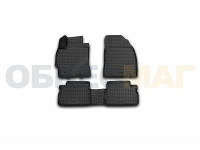 Коврики 3D в салон полиуретан 4 штуки Element для Toyota Corolla 2013-2018