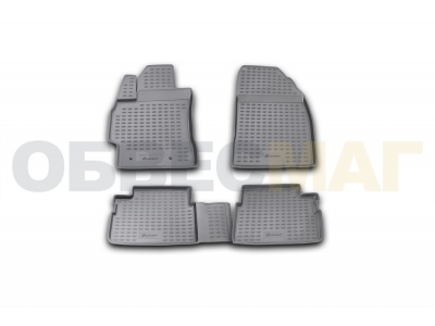 Коврики в салон полиуретан 4 штуки Element для Toyota Corolla 2007-2013