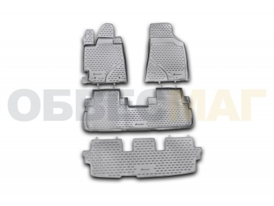 Коврики в салон полиуретан 4 штуки Element для Toyota Highlander 2010-2014