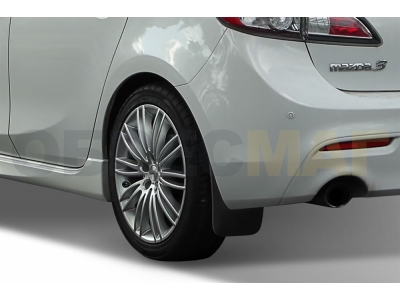 Брызговики задние 2 штуки на хетчбек Frosch для Mazda 3 2009-2011