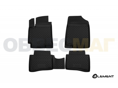 Коврики в салон полиуретан 4 штуки Element для JAC S3 2014-2021