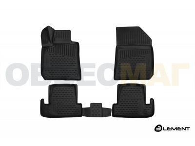 Коврики 3D в салон полиуретан 4 штуки Element для Peugeot 308 2014-2021