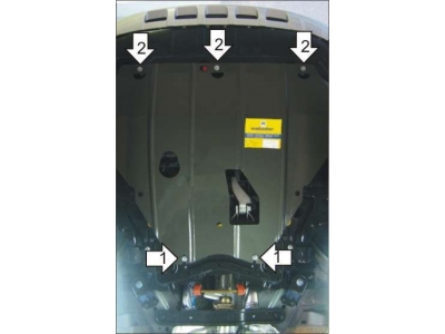 Защита картера и КПП Мотодор сталь 2 мм для Ford Kuga 2008-2013