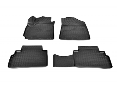 Коврики 3D в салон Norplast чёрные для Kia Soul 3 2019-2021