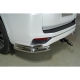 Защита заднего бампера уголки 76-42 для Toyota Land Cruiser 300 70TH ANNIVERSARY 2021–н.в.