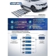 Пороги алюминиевые Rival Premium для Audi Q7 2015-2021