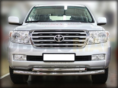 Защита передняя двойная 76-60 мм для Toyota Land Cruiser 200 2012-2013 LCN2012_4.1