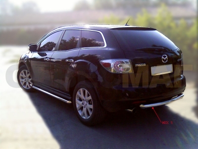 Защита заднего бампера 53 мм для Mazda СX-7 2006-2013