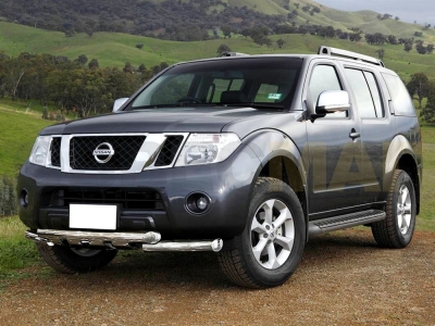 Защита переднего бампера Shark 76 мм для Nissan Pathfinder 2010-2014