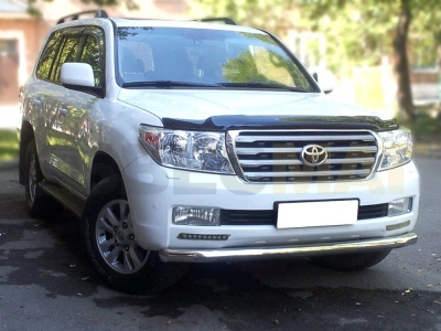 Защита переднего бампера 76 мм для Toyota Land Cruiser 200 2007-2011