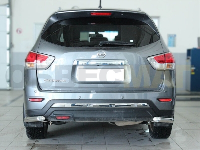 Защита задняя уголки 60 мм для Nissan Pathfinder 2014-2021
