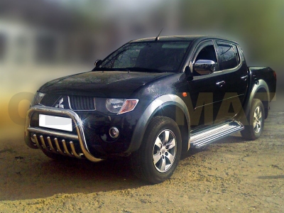 Кенгурин 76 мм с защитой картера 43 мм для Mitsubishi L-200 2006-2014