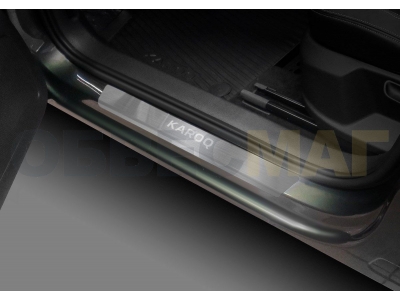 Накладки на пороги Rival, 4 шт для Skoda Karoq 2020-2021