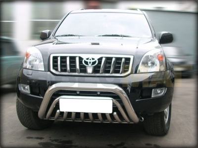 Кенгурин 76 мм с защитой картера 43 мм для Toyota Land Cruiser Prado 120 2002-2009