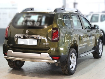 Защита заднего бампера 60 мм для Renault Duster 2015-2021