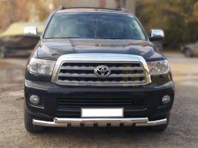 Защита переднего бампера Shark 76 мм для Toyota Sequoia 2008-2021