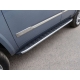 Пороги алюминиевые ТСС с накладкой серебристые для Cadillac Escalade 2015-2021