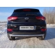 Защита заднего бампера двойная 60-42 мм ТСС для Hyundai Tucson 2015-2018
