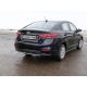 Защита заднего бампера 25 мм ТСС для Hyundai Accent 2018-2021