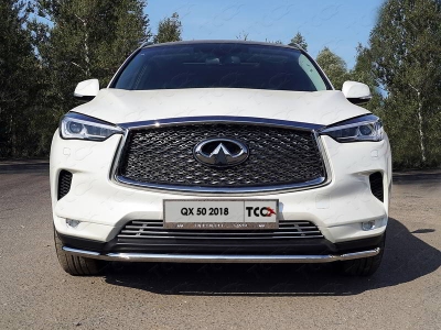 Накладка решётки радиатора нижняя 12 мм для Infiniti QX50 2018-2021