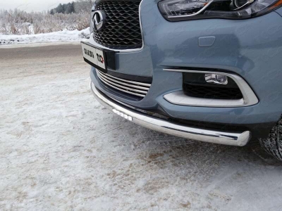 Накладка решётки радиатора 16 мм без круизконтроля ТСС для Infiniti QX60 2016-2021